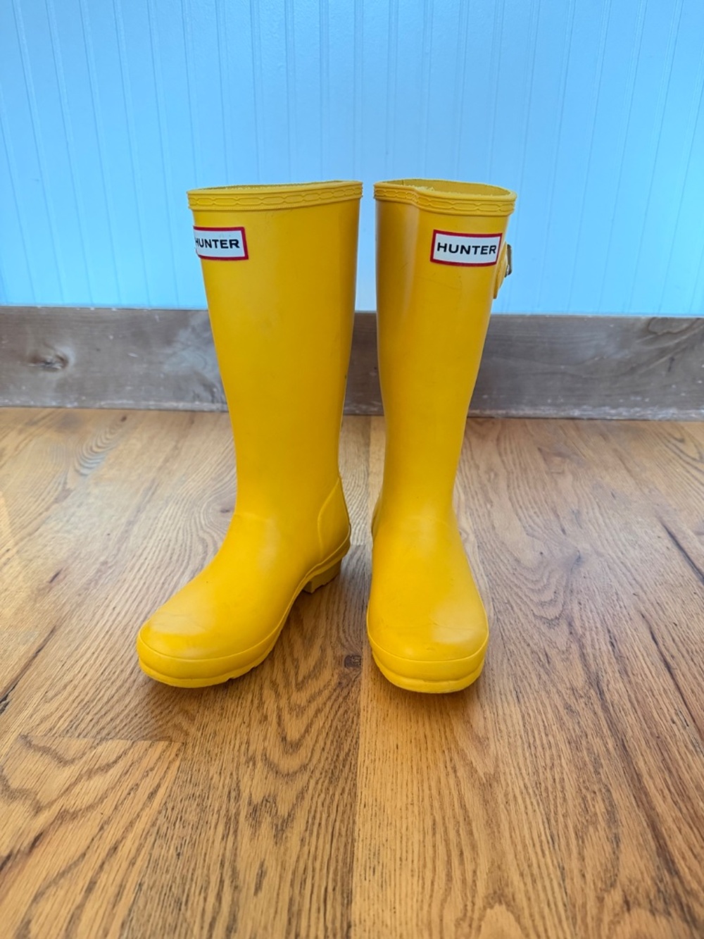 Hunter Original Kids' Classic Rain Boot in Yellow (Little Kid/Big Kid Size US 1) - Picture 2 of 11
